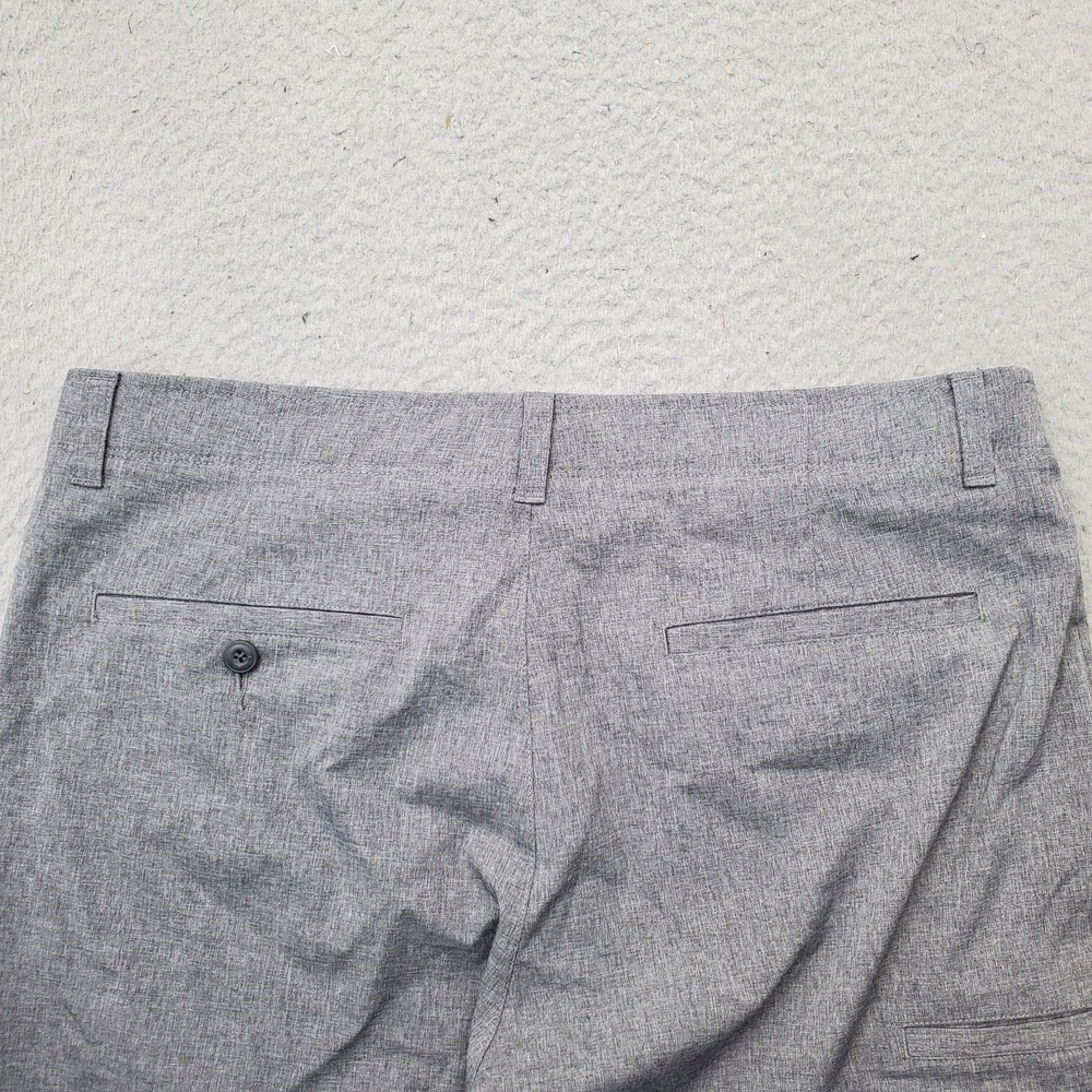PGA Tour Golf Shorts Mens 34 Gray Performance Stretch Slash Pockets Outdoor - Picture 9 of 9